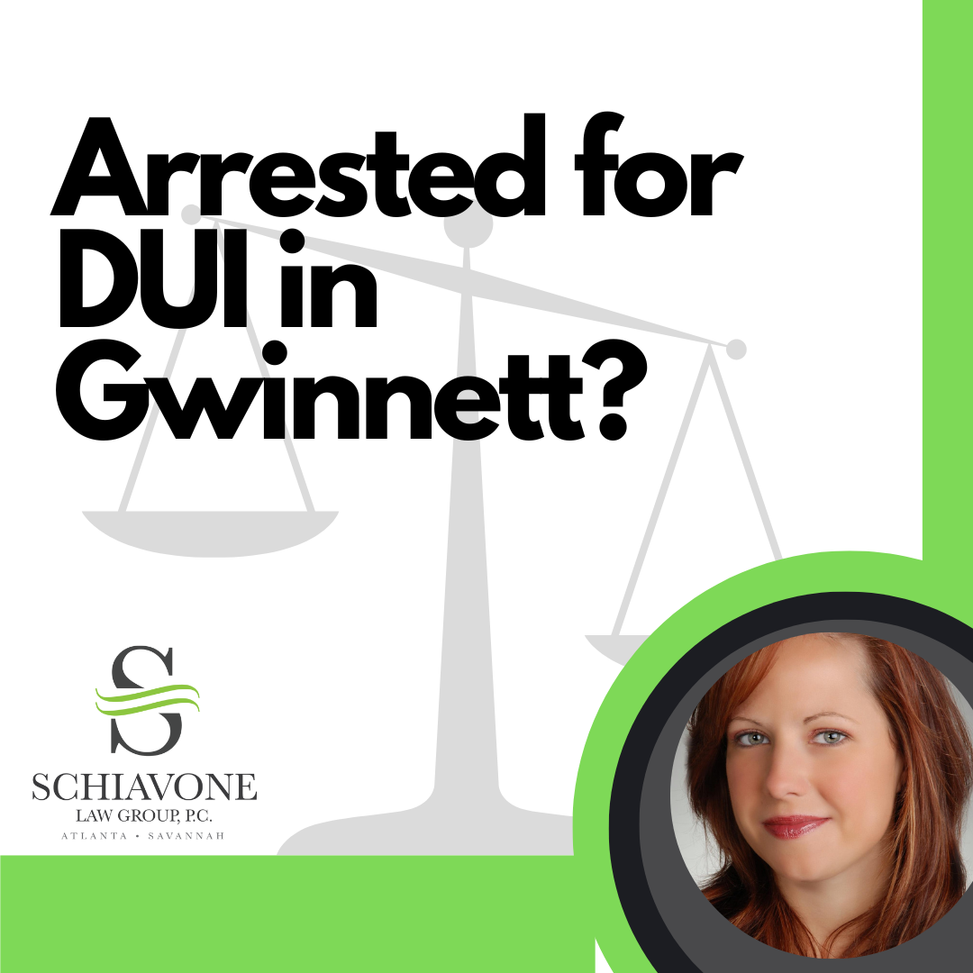 schiavone arrested for dui in gwinnett